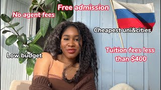 Study in Russia for LESS than 400 cheap cities free admission no agent fees [upl. by Asemaj626]