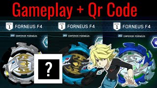 FORNEUS F4 ALL QR CODE BEYBLADE BURST TURBO APP [upl. by Downey]