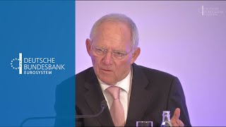 Address quotGrowth without Rising Debt and Leverage Ratios  An Oxymoronquot  Wolfgang Schäuble [upl. by Annwahsal]