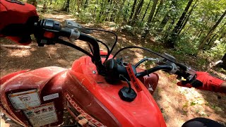 Back trail riding one the Raptor 700 savesportquads [upl. by Hardden]