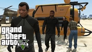 GTA 5 Walkthrough Part 11 Scouting the Port Minisub Cargobob The Merryweather Heist [upl. by Prisca]