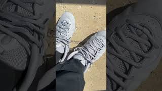 Wearing The Air Foamposite One PRM quotWolf Greyquot Sneakers [upl. by Rona]