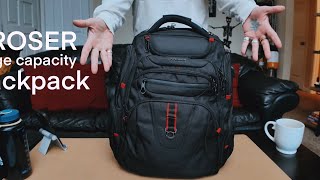 KROSER TSA Friendly Travel Laptop Backpack 173 inch XL Computer Backpack edcbag insidethebagz [upl. by Ihcur]