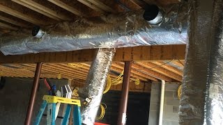 Trunk Duct  Insulating and Installing [upl. by Uttasta]