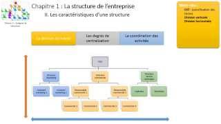 Thème 3  Chapitre 1  La structure de lentreprise [upl. by Eenot11]