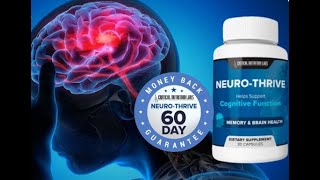 NeuroThrive Memory Support Brain Health Review all about [upl. by Basil]