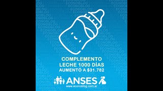 Cronograma de pagos de Anses del Complemento Leche 1000 Días en septiembre de 2024 [upl. by Yardna]