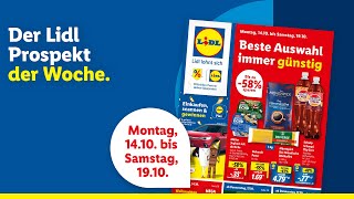 Der Lidl Prospekt der Woche  Angebote von Montag 1410 bis Samstag 1910 [upl. by Mendelsohn]