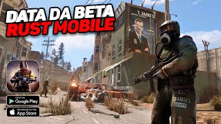 SAIU A DATA DA BETA GLOBAL DO RUST MOBILE [upl. by Nealy740]