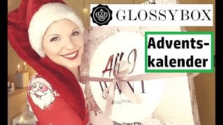 GLOSSYBOX Adventskalender 2018  Alle 24 Türchen öffnen [upl. by Cirenoj]