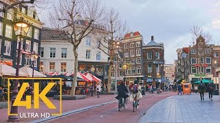 4K Amsterdam Netherlands  Urban Relax Video with City Sounds [upl. by Aerdnek]