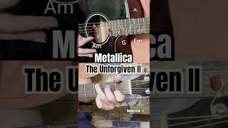 Metallica  The Unforgiven II guitar tutorial for beginners [upl. by Ede834]