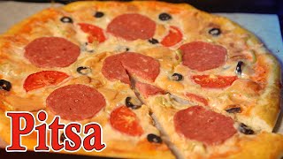 PIZZA Uy sharoitida PITSA tayyorlash ПИЦЦА в домашних условиях Pitsa tayyorlash [upl. by Barnett]