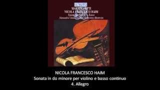 Nicola Francesco Haim  Sonate per violino e basso [upl. by Aicerg941]