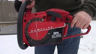 Homelite Super XL 925 Chainsaw [upl. by Llerrah]