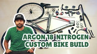 Custom bikebuild  Argon 18 Nitrogen frame  SramForce eTap AXS  United by Cycling [upl. by Pitarys]