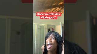 Bye le défrisage afro transitioncapillaire curlyhair cheveuxcrepus cheveuxbouclés [upl. by Bohs]