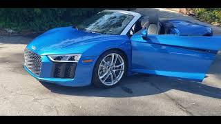 2017 Audi R8 V10 Spyder 9494330404 Creatures and features walk around [upl. by Ecneitap]