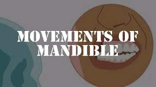 Movements of the mandible [upl. by Cavanagh]