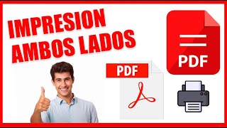 ✅ COMO IMPRIMIR POR AMBOS LADOS EN PDF [upl. by Risan]