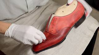 HANDMADE Classic Shoes from Crust Calf  Japan [upl. by Nwotna]