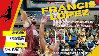 Francis Lopez ng UP Fighting Maroons Nagpakitang Gilas at Last 2 Minutes ng UP vs UST Round 2 [upl. by Bencion]