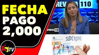 FECHA DE PAGO DE LOS 2000PESOS EN LA TARJETA Supérate [upl. by Tiffanle]