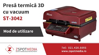 Presa termica 3D cu vacuum  sublimare 3D pe cani [upl. by Monjo53]