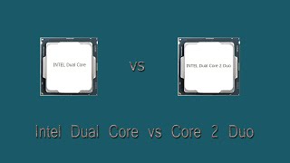 Intel Dual Core vs Dual Core 2 Duo Processor  Dual Core vs Core 2 Duo Difference  Microprocessor [upl. by Colet]