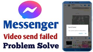 Messenger video send failed problem  messenger video not send problem solve  in Hindi [upl. by Hollenbeck]