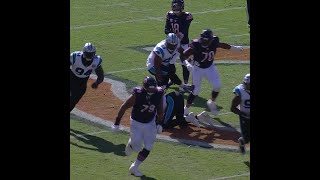 DAndre Swift with a spectacular catch for a 42yard Gain vs Carolina Panthers [upl. by Alvera]