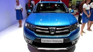 2014 Dacia Sandero Stepway  Exterior and Interior Walkaround  2013 Frankfurt Motor Show [upl. by Liartnod]