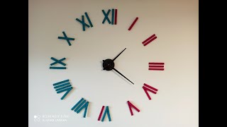 Kako napraviti zidni sat How to make a Wall clock [upl. by Vivi]