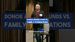 DonorAdvised Funds VS Family Foundations foundation donoradvisedfunds donors donation [upl. by Ahselyt]