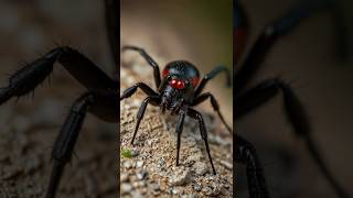 Black Widow Spider  The Deadly Mating Ritual 😱 spider insects wildlife facts shorts [upl. by Brandea]