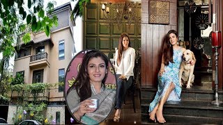 Raveena Tandon’s Sea Facing House Inside and Outside  Celebrity News [upl. by Meeharbi]