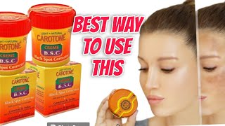 Skin Whitening  Carotone Black Spots Corrector  How To Use It [upl. by Preston]