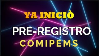 Tutorial de preregistro COMIPEMS 2022 Matemáticas de secundaria [upl. by Odelia482]