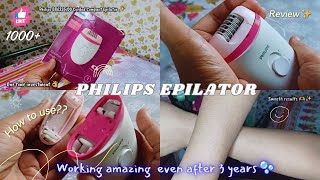 Philips Satinelle hair epilator for women  Epilator Review amp Tutorial  Easy Hair removal at home [upl. by Carly]