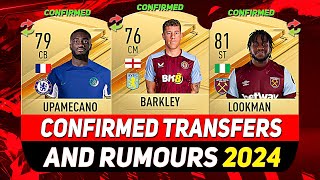 NEW CONFIRMED TRANSFERS amp RUMOURS 💰😳 ft BARKLEY UPAMECANO LOOKMANetc [upl. by Eelreveb]