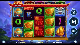 100 auto spins in Golden Dragon Hold N Link by Netgame [upl. by Katinka198]