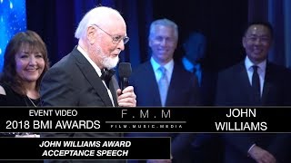 2018 BMI Awards John Williams Acceptance Speech [upl. by Manchester843]