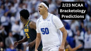 223 NCAA Bracketology Predictions [upl. by Ellinet]