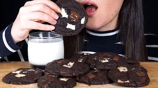 ASMR Triple Chocolate Chip Cookies No Talking [upl. by Odraude]