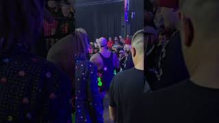 Foxx Vinyer amp Tim Theory entrance vs Mario Pardua amp Steve Boz NWA 76  83124 [upl. by Ahseyn]