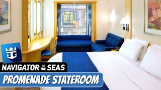 Navigator of the Seas  Promenade View Interior Stateroom Tour amp Review  Royal Caribbean [upl. by Seidel220]