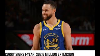 KNOW the details for the new contract for Steph Curry [upl. by Dagny]