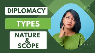 Definition Of Diplomacy  Nature amp Scope  Types Of Diplomacy  Its importance [upl. by Agnella]