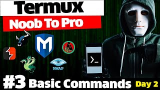 Termux Full Course  Termux Basic Commands   Day 2 [upl. by Kcirad]