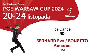 19 Eva BERNARD Amedeo BONETTO FRA ID RD PGE Warsaw Cup 2024 [upl. by Hewe]